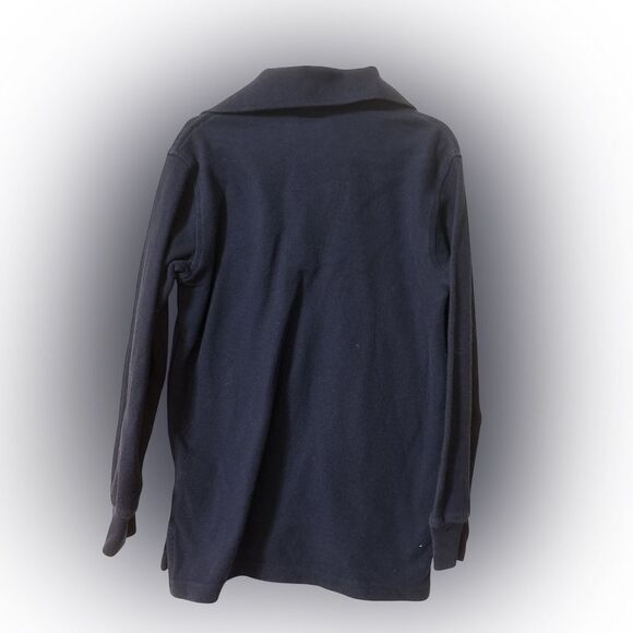 Boys size 8 French Toast Dark Blue Long Sleeve Polo - Picture 2 of 2
